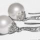 Pearl Bridal Earrings Swarovski 10mm White Pearl Silver Cz Earrings Wedding Pearl Dangle Earrings Pearl Drop Earrings Bridesmaids Earrings