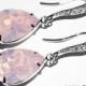 Pink Opal Crystal Earrings, Swarovski Rose Water Opal Teardrop Earrings, Light Pink Opal Wedding Earrings, Bridal Bridesmaid Wedding Jewelry
