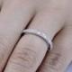 925 Sterling Silver Half Eternity CZ Women's Wedding Band Ring Size 3-14 SS3894