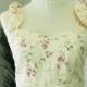 Tutu Dress Cream Floral Dress Straps Tutu Wedding Dress Bridesmaid Dress Shoulder Straps Summer Dress Vintage Inspired Party Dress Tea Dress