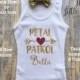 personalized flower girl shirts, gifts for flower girls, petal patrol t-shirts, flower girl proposal gifts, flower girl tanks with name
