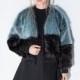 Women's cropped faux fur jacket in autumn and winter leisure long sleeve slim coat fur - Bonny YZOZO Boutique Store