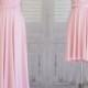 Rose Quartz Bridesmaid Dress Wrap dress Convertible Infinity Dress Evening Dress-B25#C25#