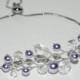Lavender Pearl Bridal Bracelet, Swarovski Lavender Pearl Bracelet Lilac Adjustable Bracelet Pearl Slide Bracelet Wedding Lavender Jewelry