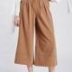 Office Wear Vogue Attractive High Waisted One Color Spring Tie Casual Wide Leg Pant - Bonny YZOZO Boutique Store