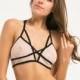 Vogue Sexy Hollow Out Slimming Crossed Straps Lift Up Tulle One Color Underwear Bra - Bonny YZOZO Boutique Store
