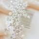 Swarovski Crystal Bridal Comb, Floral Bridal Hair Comb, Crystal Hair Comb, Bridal Hair Accessory, Wedding Headpiece,Bridal Headpiece ~TC-740