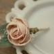 Blush pink boutonniere, grooms flower, pin on sola wood flower, blush wedding flowers, groomsmen, ecoflower, wooden lapel flower, FREE SHIP