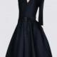 Vogue Attractive Slimming A-line V-neck 3/4 Sleeves Dress - Bonny YZOZO Boutique Store