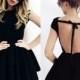 2017 summer New Fashion Sexy large Backless slim Hepburn style little black dress dress - Bonny YZOZO Boutique Store