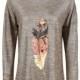 Oversized Vogue Sexy Vintage Printed Feather Scoop Neck Fall 9/10 Sleeves T-shirt - Bonny YZOZO Boutique Store