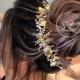 Gold Hair Vine Bridal Bohemian bridal headpiece Grecian head piece rose gold leaf hair comb fern hair comb greek haarkamm Silver