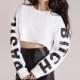 Spring 2017 new boyfriend style basic bitch letters printed sports sweater - Bonny YZOZO Boutique Store