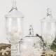Glass Apothecary Jars Set of 3, Candy Buffet Jars, Glass Jar with Lid, H-13.5", 16.5", 10" #GAJ112113134