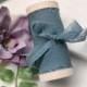 Dusty Blue Silk Ribbon; 100% Silk; Hand ripped; grey blue Wedding bridal bouquet, invitations, favors, wedding photography styling
