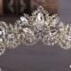 Baroque Luxury Rhinestone Bridal Crown Tiaras Gold Crystal Diadem for Bride Headbands