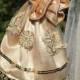 Golden Edwardian bag handmade, Regency drawstring bag, Edwardian purse Regency purse, Jane Austen, beaded wedding purse, reticule