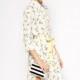 Fruit print chiffon shirt dress with long sleeves lace long blouse shirt women - Bonny YZOZO Boutique Store