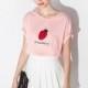 School Style Must-have Casual Oversized Sweet Kids Embroidery Alphabet Strawberry T-shirt - Bonny YZOZO Boutique Store