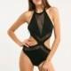 Sexy Hollow Out Slimming Lift Up Black Strappy Top Swimsuit - Bonny YZOZO Boutique Store