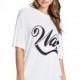 Street code letters printed tops t-shirt boyfriend style loose sports short sleeve - Bonny YZOZO Boutique Store
