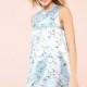 Oversized Fresh Printed Sleeveless Zipper Up Satin Summer Dress - Bonny YZOZO Boutique Store