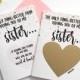 Maid of Honor Proposal for Sister Scratch Off Card - only thing better than having you as my sister - Maid of Honor - Bridesmaid ROSE GOLD
