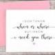 I Don't Know When or Where but I Know I Need You There Card, Bridesmaid Proposal Card, Bridesmaid Card, Maid of Honor Card - (FPS0059)
