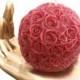 Betergifts 125g Big Red Rose Ball Scented Tealight Candle Wedding Decoration