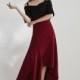 Must-have Elegant Split Asymmetrical High Waisted Draping One Color Mid-length Skirt Skirt - Bonny YZOZO Boutique Store