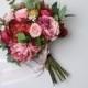 wedding bouquet, wedding flowers, boho bouquet, bridal bouquet, pink, red, ,burgundy, eucalyptus, wedding flower set, destination wedding