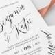 Printable Wedding Invitation Suite, 100% Editable Template, INSTANT DOWNLOAD, Invite, RSVP, Details Card, Simple & Modern, Templett #038
