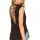 Sexy Open Back Hollow Out Slimming One Color Summer Sleeveless Top - Bonny YZOZO Boutique Store
