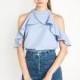 School Style Sweet Slimming Off-the-Shoulder Accessories Summer Frilled T-shirt - Bonny YZOZO Boutique Store