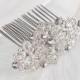 CHRISTINA Crystal Bridal Art Deco Hair Comb 1920s, Great Gatsby Vintage Inspired Hairpiece Bridal Hair Accessory Headpiece Crystal Hair Comb