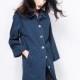 Vintage elegant fall 2017 new dot nine Sleeve Denim trench coat Jacket Women 7992 - Bonny YZOZO Boutique Store