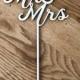 Mr and Mrs cake topper 