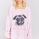 Fall 2017 new ladies ' dog print fashion leisure loose long sleeve sweater women - Bonny YZOZO Boutique Store