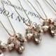 x5 Gold / silver / rose gold Swarovski Sparkling Crystal Clear Navette Bride Wedding Hair Pins