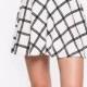 Vogue Sweet Printed Solid Color High Waisted Lattice Summer Skirt - Bonny YZOZO Boutique Store
