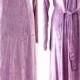 Velvet Silk Dress, Incredible Dress, 1980s Vintage Dress, Fashionable Dress, Lavander Maxi Dress, Elegant Long Sleeves, Women's Velvet Dress