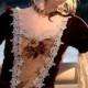 Burgandy Velvet & Brocade Baroque Period Wedding Gown