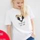 Must-have Vogue Printed Slimming Alphabet Animals Summer Playful Casual Short Sleeves T-shirt Top - Bonny YZOZO Boutique Store