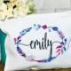 personalized makeup bag, boho makeup bag, boho cosmetic bag, boho bridesmaid gift, make up bag for bridemaids, personalized cosmetic bag