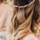 Bridal Halo, Bridal Hair Vine, Boho Wedding, Wedding Headpiece, Bohemian Headpiece, Bridal Headband Wedding Headband Gold- MILA