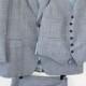 Rare Custom 1960s 3 pc Tweed Suit Mad Men Vintage Wedding