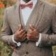 Custom Brown Tweed 3-Piece Suit Men Vintage Winter Formal Wedding Suits For Men Men's Classic Suit 3 Pieces Men Suit Other Colors Available