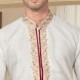 Traditional Fancy White Man's Kurta Pajama in plus size, Embroidery Work, Anniversary, party, wedding