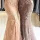 Elegante Abendkleider Lang mit Spitze Meerjungfrau Abiballkleider Günstig Online Modellnummer: BA8244