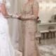Golden Brautmutterkleider Spitze Mit Ärmel Günstig Abendkleider für Hochzeit Online Modellnummer: YY085-BA7931